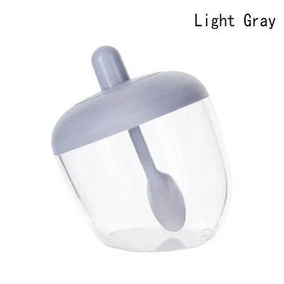 Virtuvinės druskos plaktuvo prieskonių indelis su šaukštu pipirų prieskonių dėžute Drėgmei atsparus prieskonių įrankis Druskos plaktuvas