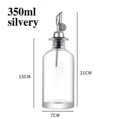 350/500 ml aliejaus virdulys Stiklinis aliejaus butelis virtuvės namų apyvokos aliejaus kontrolė sojų padažas acto butelis prieskonių prieskonių butelis