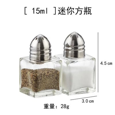 Mala staklena boca za začine Boca za papar Boce za začine Boce za začine Staklenka za začine Kuhinjska posuda za začine Organizator za začine