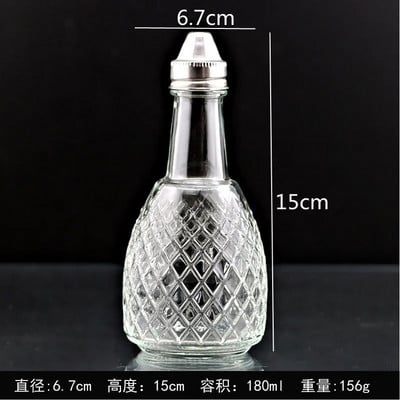 Mala staklena boca za začine Boca za papar Boce za začine Boce za začine Staklenka za začine Kuhinjska posuda za začine Organizator za začine