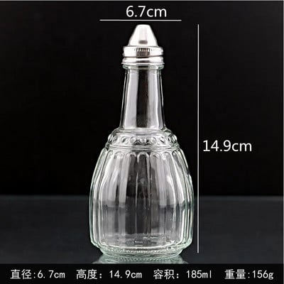 Mala staklena boca za začine Boca za papar Boce za začine Boce za začine Staklenka za začine Kuhinjska posuda za začine Organizator za začine