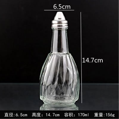 Mala staklena boca za začine Boca za papar Boce za začine Boce za začine Staklenka za začine Kuhinjska posuda za začine Organizator za začine