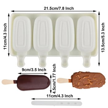 Силиконови форми за сладко сладко, 4/8 кухини за сладкарница с, силиконови форми за торта без BPA, форми за лед с лесно освобождаване