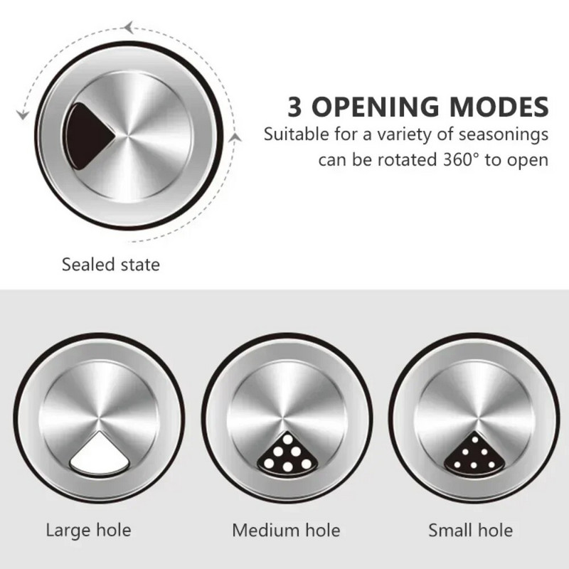 360 forgatható fűszeres üveg üveg tároló állvánnyal Cukor sószóró asztali fűszerezés szervező Konyhai kiegészítők