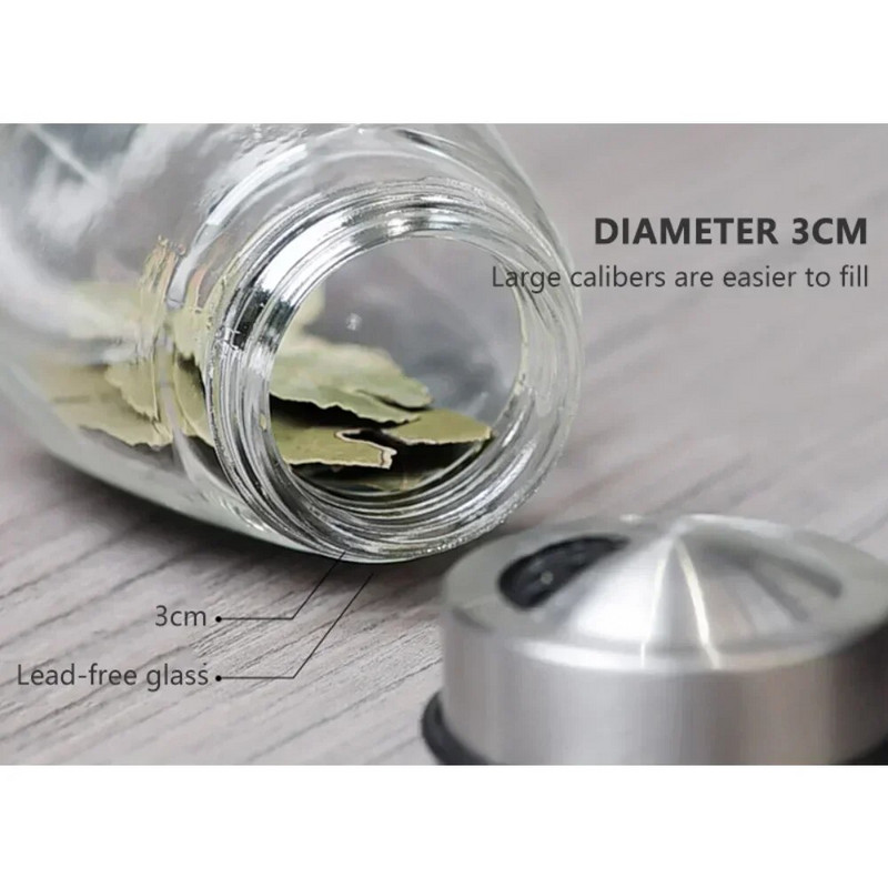 360 forgatható fűszeres üveg üveg tároló állvánnyal Cukor sószóró asztali fűszerezés szervező Konyhai kiegészítők