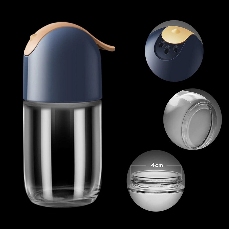 Prieskonių indelis Druskos Cukraus Stiklainis Fetišas Pabarstomas Prieskonių Butelis Nešiojamas stalinis buitinis virtuvės Prieskonių buteliukas prieskonių rinkinys