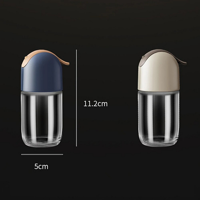 Prieskonių indelis Druskos Cukraus Stiklainis Fetišas Pabarstomas Prieskonių Butelis Nešiojamas stalinis buitinis virtuvės Prieskonių buteliukas prieskonių rinkinys