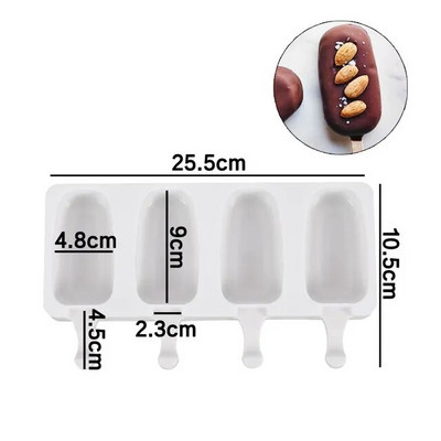 Novi silikonski kalup za sladoled Silikonski kalupi kalupi za sladoled, kalupi za sladoled, kalup za sladoled, kalup za kolače, kalup za sladoled.