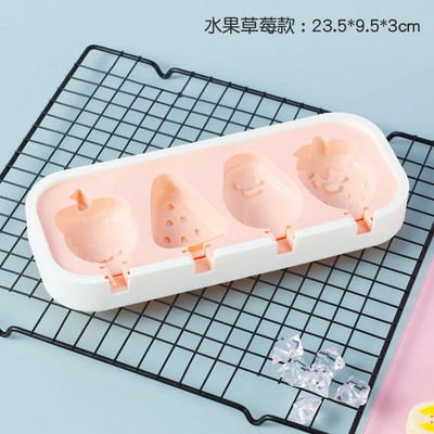 Crtani silikonski kalup za sladoled s poklopcem. Kalup za sladoled DIY bez BPA za višekratnu upotrebu. Kalupi za sladoled Ice Lolly.