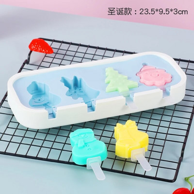 Crtani silikonski kalup za sladoled s poklopcem. Kalup za sladoled DIY bez BPA za višekratnu upotrebu. Kalupi za sladoled Ice Lolly.