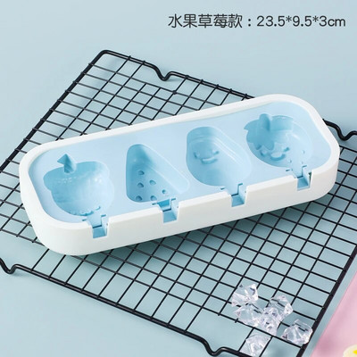 Crtani silikonski kalup za sladoled s poklopcem. Kalup za sladoled DIY bez BPA za višekratnu upotrebu. Kalupi za sladoled Ice Lolly.