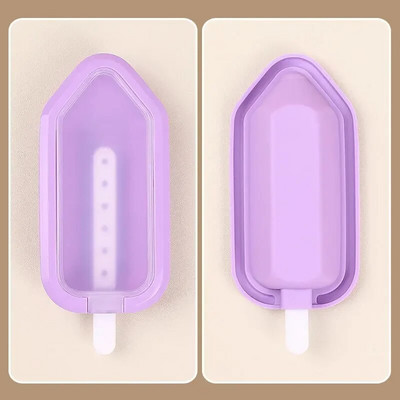 Ljetni domaći silikonski kalup za sladoled Popsicle Ice Cream Kalup za kućanstvo Posuda za sladoled s poklopcem Aparat za sladoled