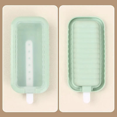 Ljetni domaći silikonski kalup za sladoled Popsicle Ice Cream Kalup za kućanstvo Posuda za sladoled s poklopcem Aparat za sladoled