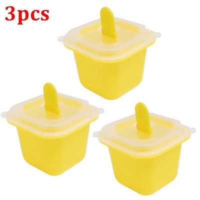 12x Τετράγωνο Σχάρα Καλούπια παγωτού Δίσκος Φόρμας Παγωτού σιλικόνης ποιότητας τροφίμων με ραβδί DIY ζελέ πουτίγκα ποτό Παιδικό σνακ