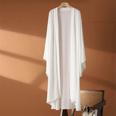 2023 Ljeto Jesen Korejski dugi kardigan Ženska zaštita od sunca Ženski kardigani Ženski široki kaput Jakna Ženska gornja odjeća sa šalom