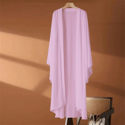 2023 Ljeto Jesen Korejski dugi kardigan Ženska zaštita od sunca Ženski kardigani Ženski široki kaput Jakna Ženska gornja odjeća sa šalom