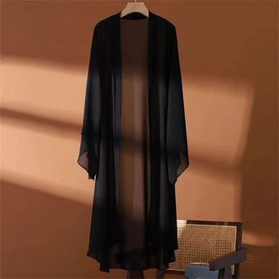 2023 Ljeto Jesen Korejski dugi kardigan Ženska zaštita od sunca Ženski kardigani Ženski široki kaput Jakna Ženska gornja odjeća sa šalom