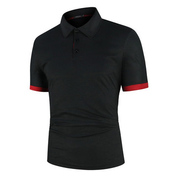 Ανδρικό πουκάμισο Polo Ανδρικό πουκάμισο με κοντό μανίκι polo πουκάμισο με αντίθεση χρώματος Polo Νέα ρούχα Καλοκαιρινό Streetwear Casual Fashion Ανδρικά μπλουζάκια