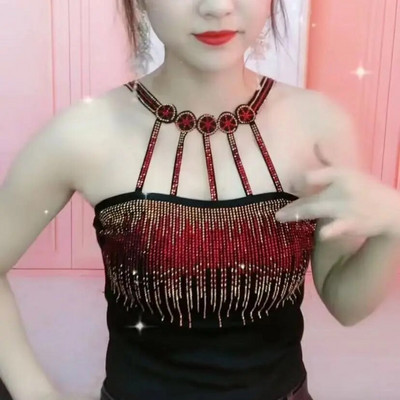 2023 tavaszi nyár új divat Női mellény Camisole medál, alsó női ing mellény szín gyémánt strassz fehér lila