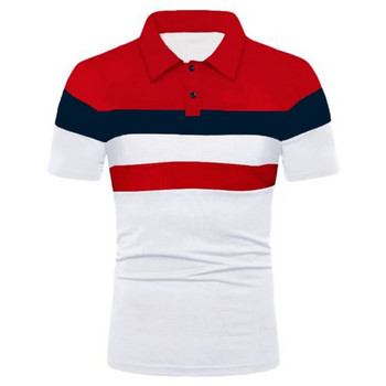 Νέο καλοκαιρινό πολυτελές μπλουζάκι πόλο ανδρικό μπλουζάκι μάρκας Polo Plus Size T Stritching σορτς μανίκι με γυριστό γιακά επαγγελματικό μπλουζάκι 8XL