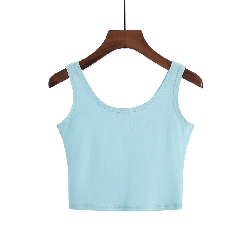 2024. Modne seksi ženske majice bez rukava, kratke majice bez rukava, 100% pamuk, ležerna majica, ženski skraćeni prsluk bez rukava 2XL