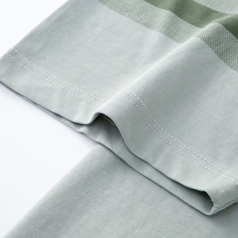 MLSHP Prateľné bavlnené letné pánske polokošele luxusné krátke rukávy s krížovými pruhmi biznis ležérne golfové tričká 3XL