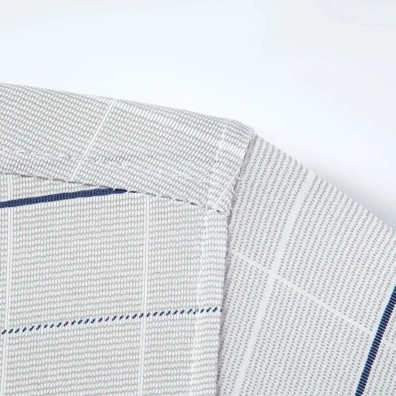 Nyári férfi rövid ujjú póló Flip gallérral csíkos zseb divat alkalmi póló lélegző rugalmasság izzadságelnyelő stílus