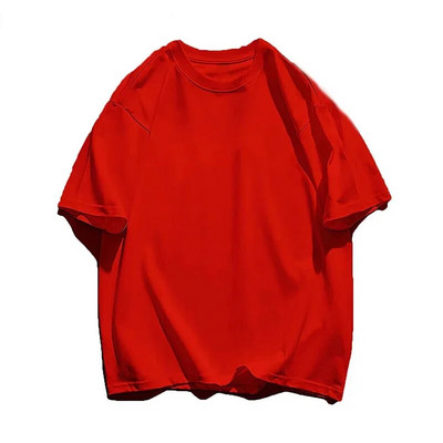 Pamučna muška prazna majica kratkih rukava Bijela prevelika retro jednobojna majica velikih veličina Muška ženska modna muška majica kratkih rukava