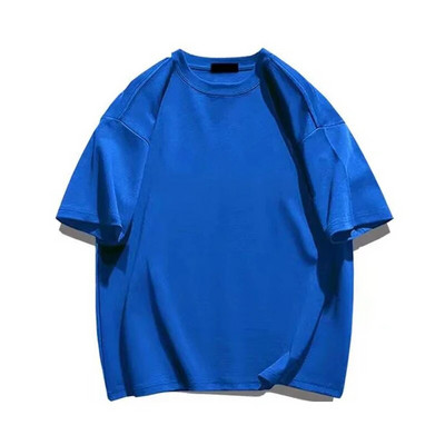 Pamučna muška prazna majica kratkih rukava Bijela prevelika retro jednobojna majica velikih veličina Muška ženska modna muška majica kratkih rukava