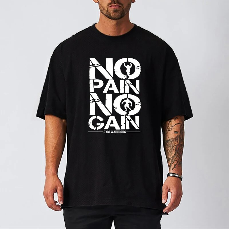 Liela izmēra, vaļīgas, īsām piedurknēm vīriešu T-krekls ar nolaistiem pleciem Hiphopa fitnesa topi vasaras elpošanai, ātri žūstoši sporta zālei kultūrisms