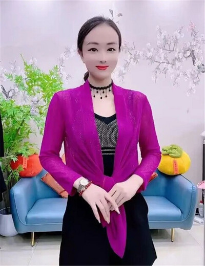 Női Tavasz Nyári Napvédő Ruházat Kendő Túlméretes felsőruházat Női hosszú ujjú Kardigán ing Női Vékony kabát kabát