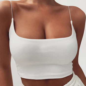 Γυναικείες καλοκαιρινές μπλούζες Camis Tanks Αμάνικο Βαμβακερό μπουστάκι χωρίς επένδυση Bandeau σουτιέν φανελάκι Crop Top χωρίς ραφές