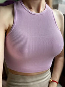 Sport Crop Top Γυναικεία Μόδα Αμάνικο αθλητικό γιλέκο μονόχρωμο Fitness Tank Top χωρίς ραφές Streetwear Base Tees Tops