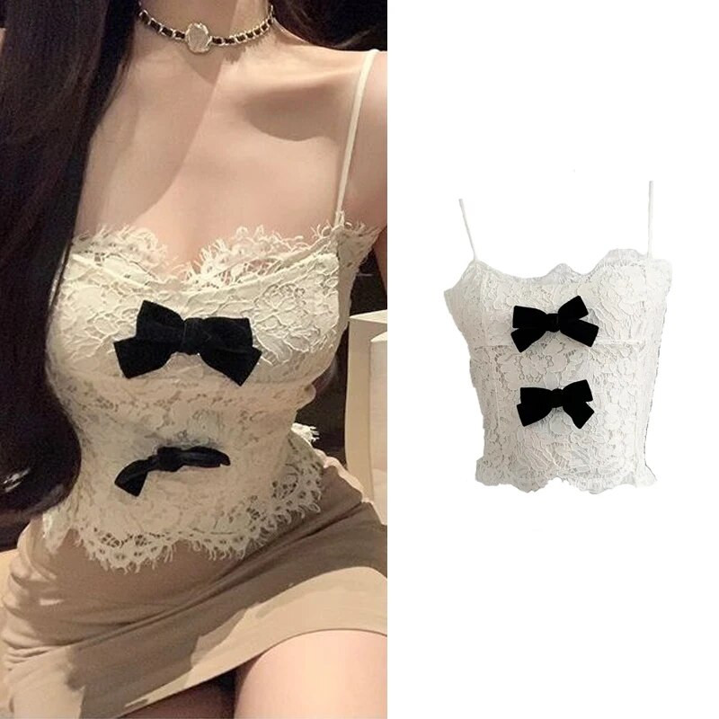 Seksuali moteriška, berankovė, vintažinė Y2k vasaros madinga gatvės aprangos viršutinė moteriška liemenė.