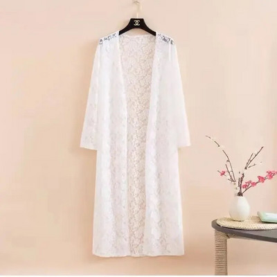 Suvised päikesekaitseriided Naiste pikad kardiganid naiste kardiganid pikkade varrukatega naiste pitsmantel jakk Naiste sall ülerõivad