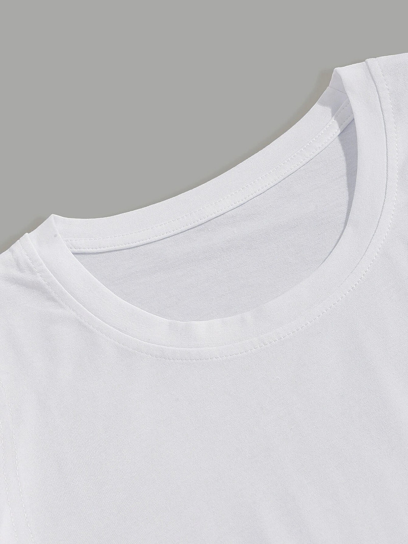 Rövid ujjú, rövid ujjú férfi póló oroszlánmintával