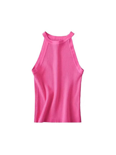 Καλοκαιρινό TRAF Νέο κομψό ριγέ αμάνικο μπλουζάκι μπλουζάκι με λουράκι Γυναικείο απλό σέξι αθλητικό γιλέκο Γυναικείο πουκάμισο Y2k Tank Mujer