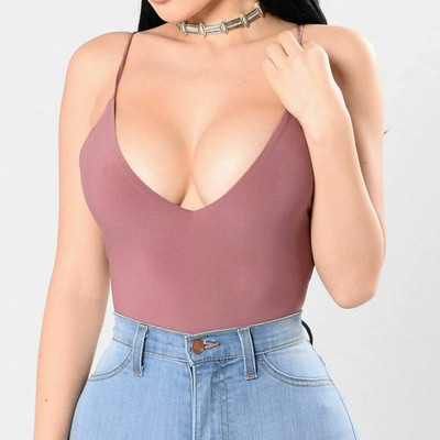 Γυναικείο μονόχρωμο φανελάκι με καπίστρι ώμου Καλοκαιρινό καθημερινό πουκάμισο με σφεντόνα Camis