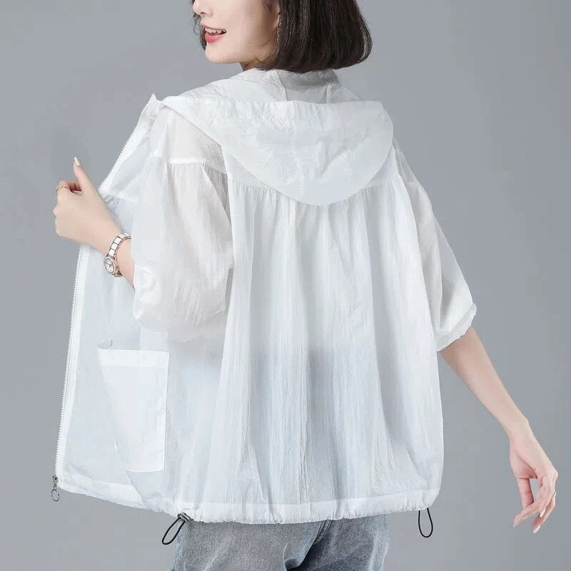 Nova ljetna ženska jakna 2023. Tanak kaput Bomber jakna dugih rukava Ležerna odjeća za zaštitu od sunca Ženska gornja odjeća vjetrovka