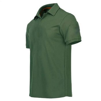 Мъжка тениска Лятна класическа памучна тениска с къс ръкав Мъжки ежедневни едноцветни тениски Горнища Мъжки бизнес голф тениски Топове Camisa