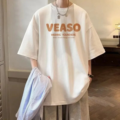 Vasaros vyriški, moteriški, madingi marškinėliai su trumpomis rankovėmis, madingi marškinėliai su raštu raštu, Harajuku stiliaus studentų viršūnė