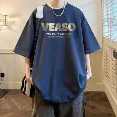 Vasaros vyriški, moteriški, madingi marškinėliai su trumpomis rankovėmis, madingi marškinėliai su raštu raštu, Harajuku stiliaus studentų viršūnė