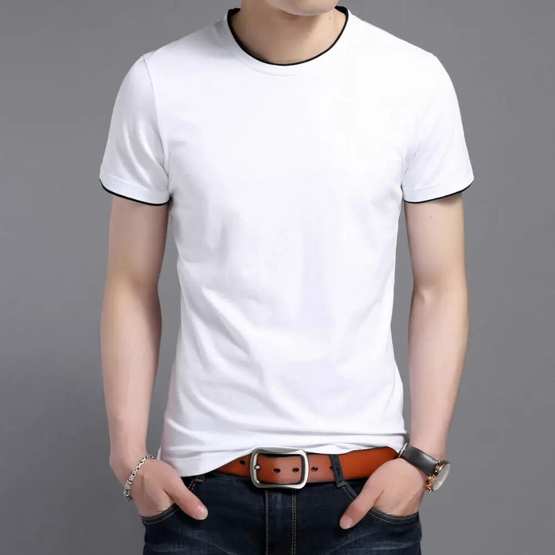 COODRONY prekės ženklo vienspalviai medvilniniai marškinėliai Vyriški Vasariniai Nauji Klasikiniai marškinėliai trumpomis rankovėmis Kasdieniai kvėpuojantys paprasto stiliaus viršūnės W5511