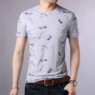 COODRONY prekės ženklo medvilniniai marškinėliai Madingi spausdinti apvalia kaklelio vyriški drabužiai Vasariniai nauji trumpomis rankovėmis marškinėliai Trend laisvalaikio viršūnės W5501