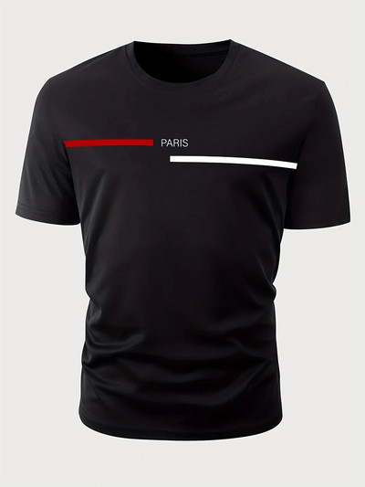 Muške ljetne široke majice kratkih rukava od 100 pamuka s printom