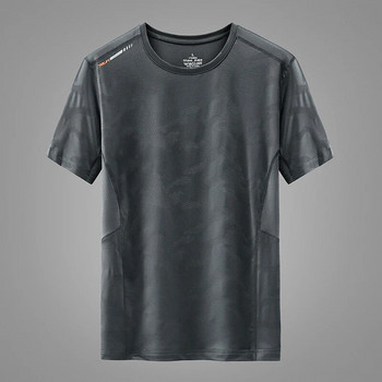 Ice Silk T-shirt Ανδρικό 6xl 7xl 8xl 9xl κοντομάνικο μπλουζάκι υπερμεγέθη ανδρικό καλοκαιρινό δροσερό μπλουζάκι Quick Dry Ανδρικά αθλητικά ρούχα