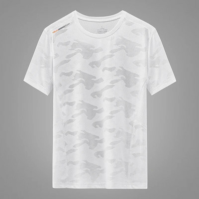 Ledeno svilene majice s kratkim rukavima Muške 6xl 7xl 8xl 9xl majice kratkih rukava Prevelike muške ljetne cool brzosušeće majice muška sportska odjeća