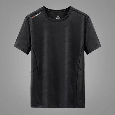 Ledeno svilene majice s kratkim rukavima Muške 6xl 7xl 8xl 9xl majice kratkih rukava Prevelike muške ljetne cool brzosušeće majice muška sportska odjeća