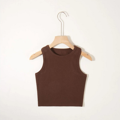 2023-as divat, új női szexi pamut, mellszobor, többszínű, ujjatlan, vágott blusas mellény, páncélszekrény