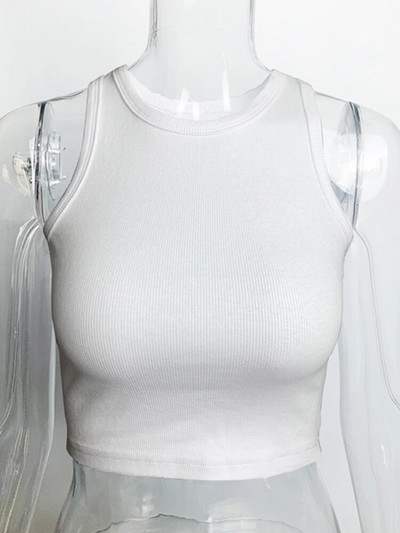 2023-as divat, új női szexi pamut, mellszobor, többszínű, ujjatlan, vágott blusas mellény, páncélszekrény